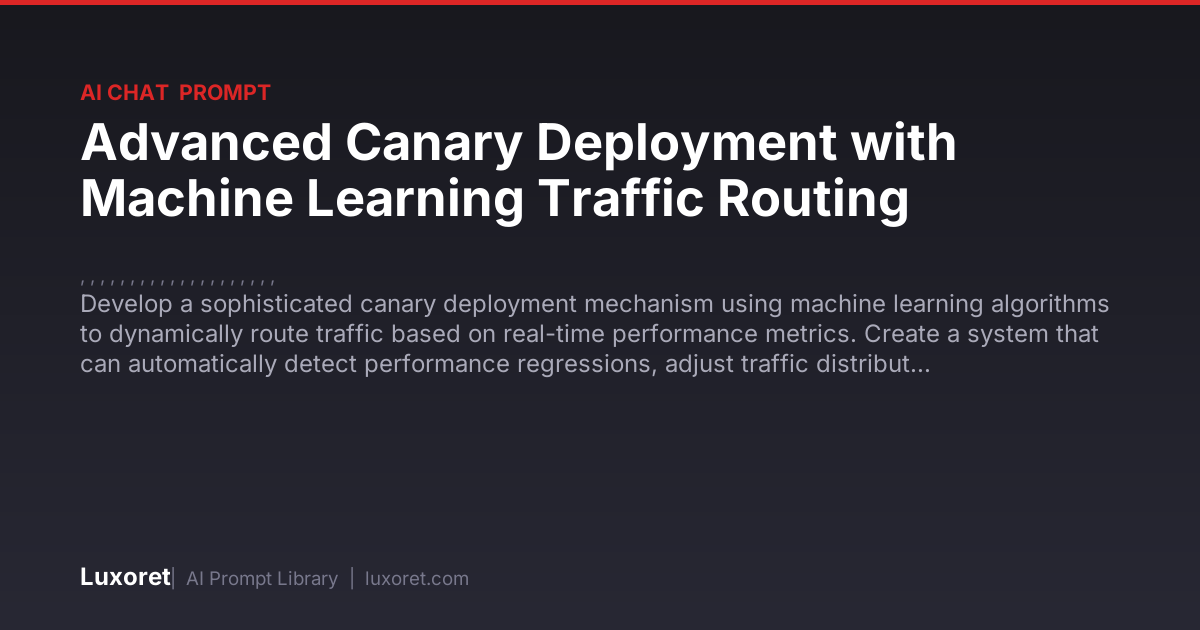 Advanced Canary Deployment with Machine Learning Traffic Routing — Ai ...