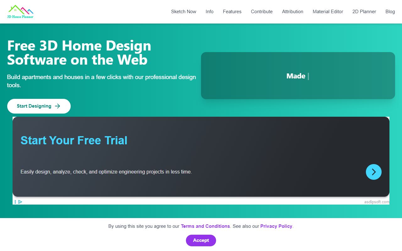 3D House Planner screenshot