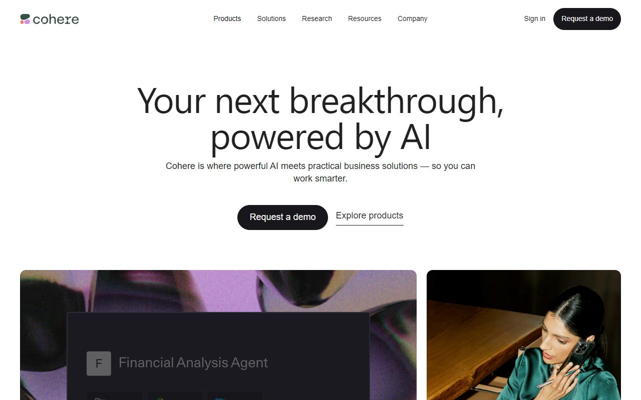 AI Answers by Cohere screenshot