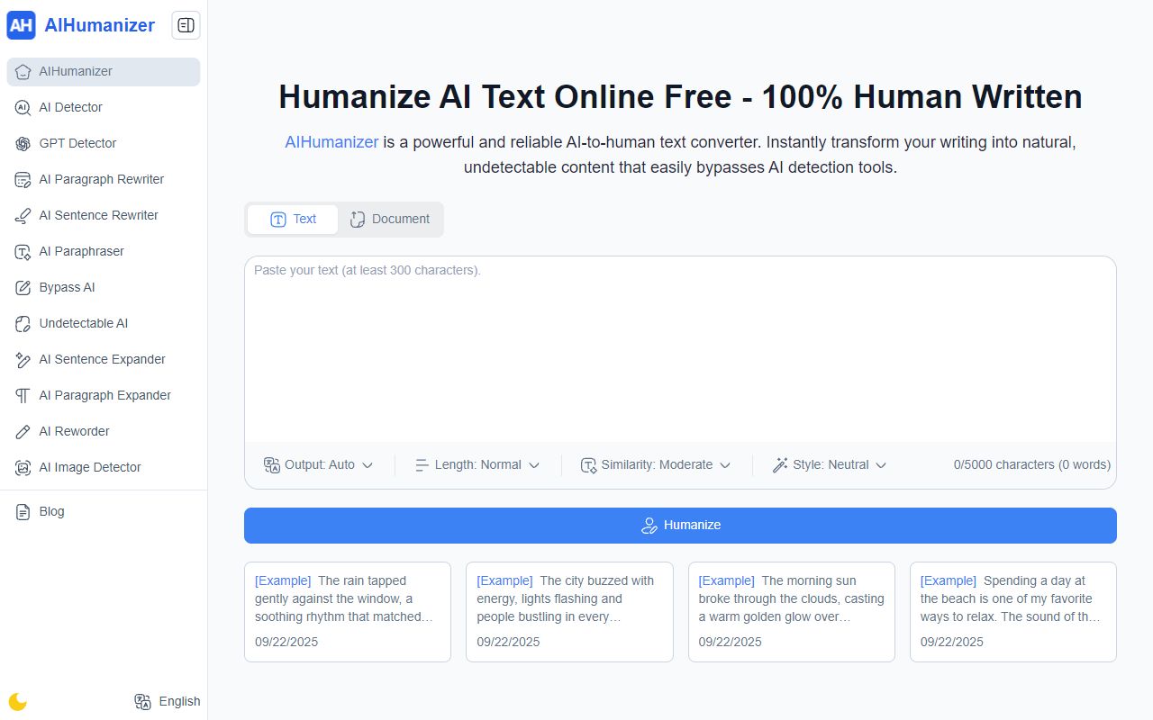 AI Humanizer screenshot
