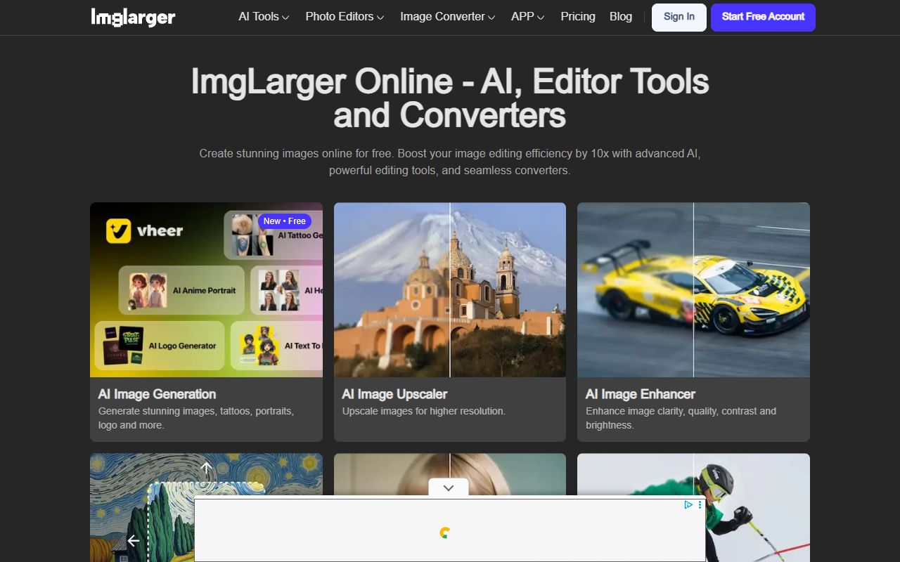 AI Image Enlarger screenshot