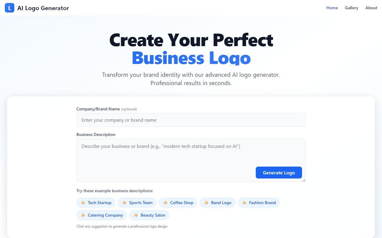 AI Logo Generator screenshot