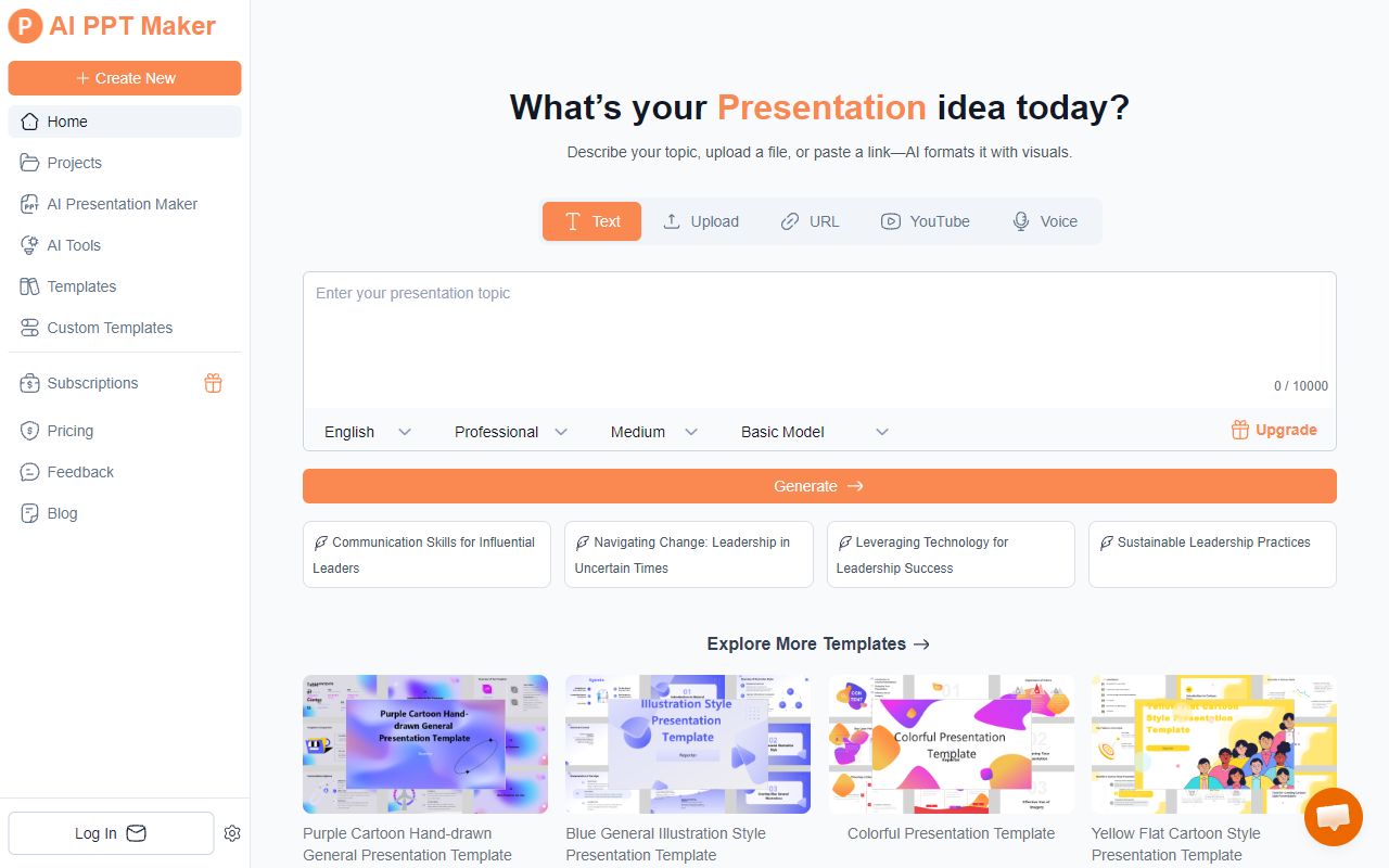 AI PPT Maker screenshot