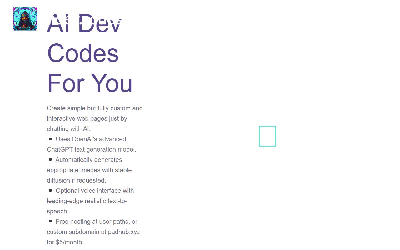 aidev.codes - website preview