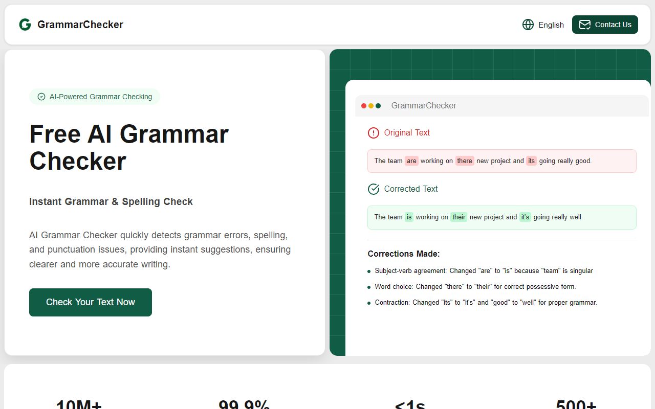 AIGrammarChecker screenshot