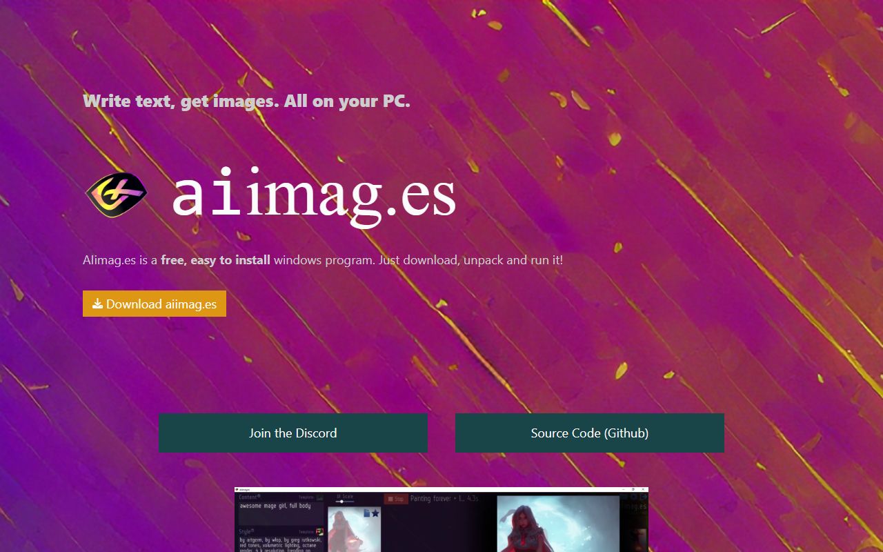 AIimages - website preview