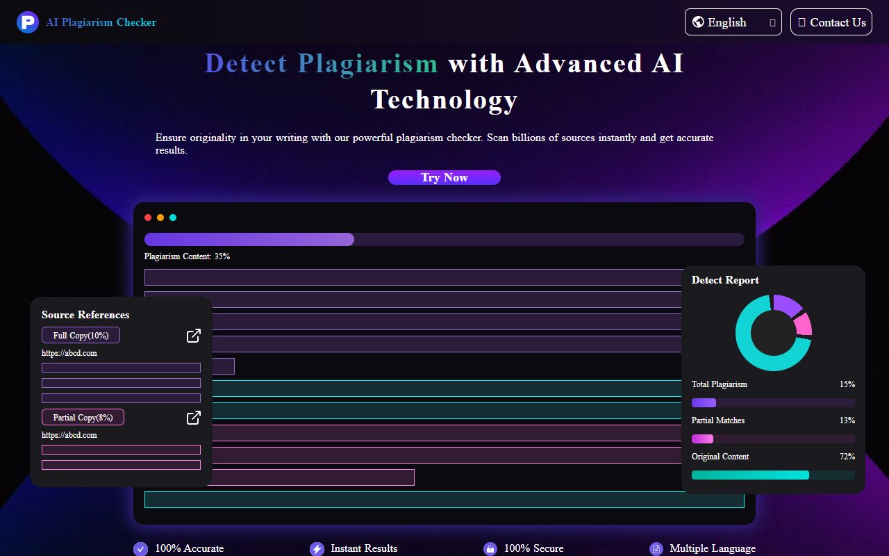 AIPlagiarismChecker screenshot