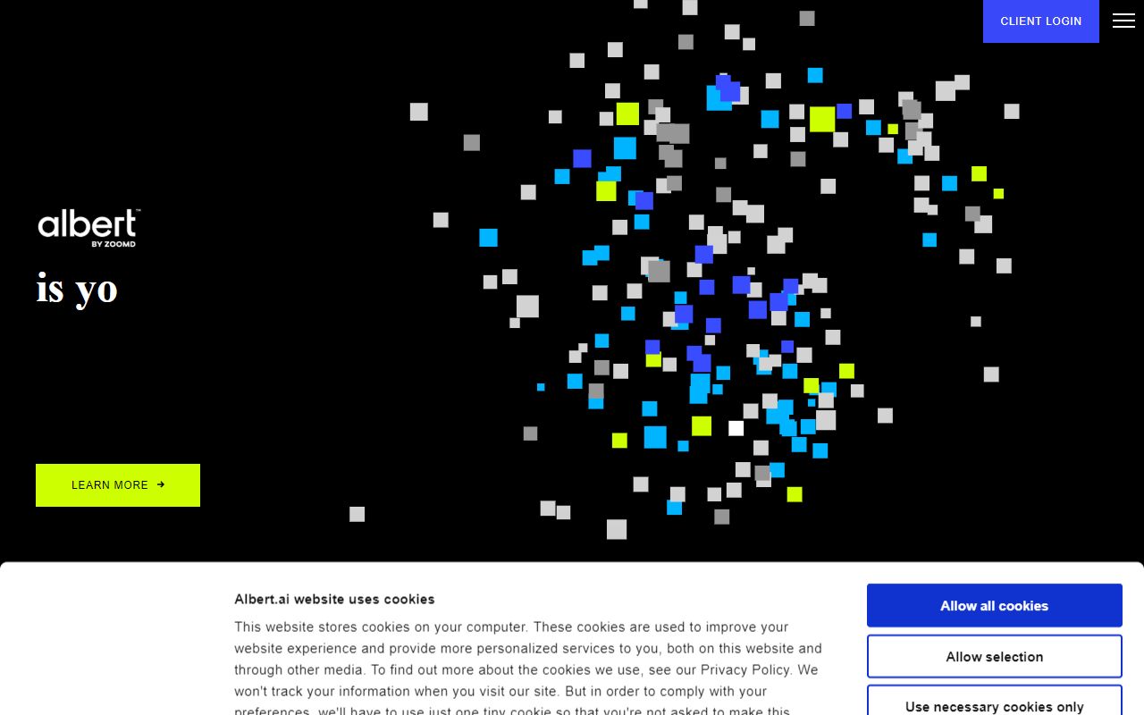 Albert.ai screenshot