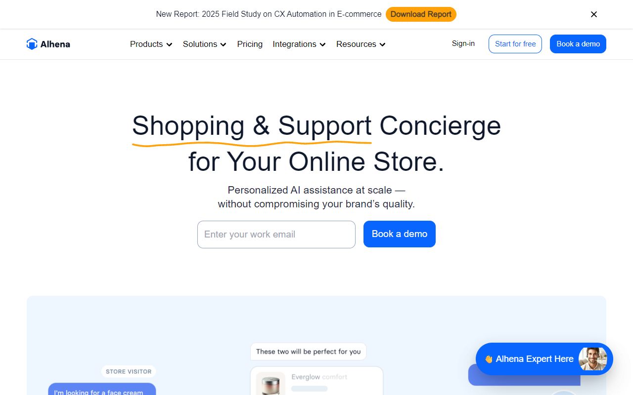 Alhena AI screenshot