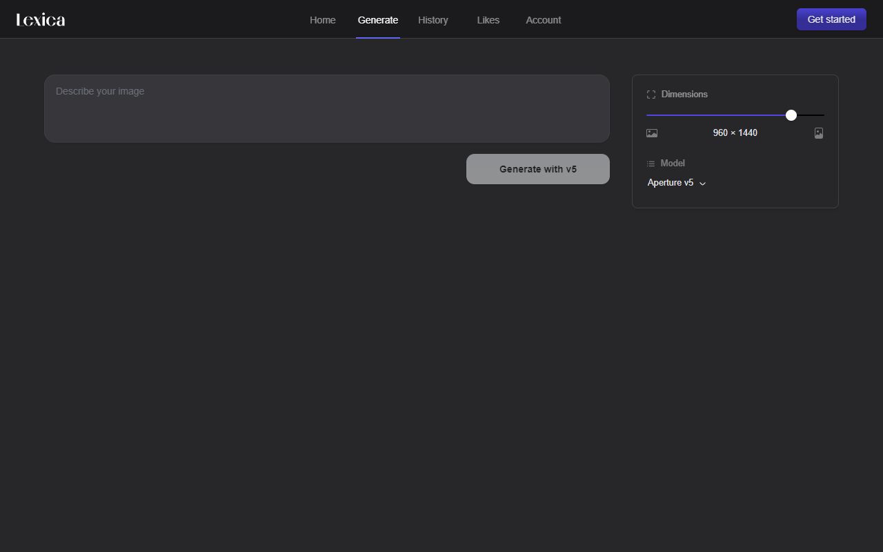 Aperture Lexica screenshot