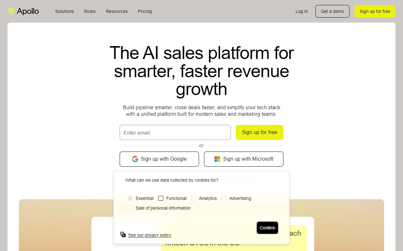 Apollo AI screenshot