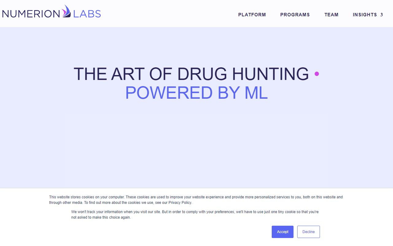 Atomwise - website preview