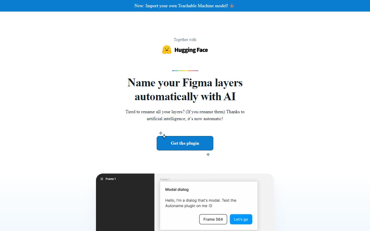 Autoname - website preview