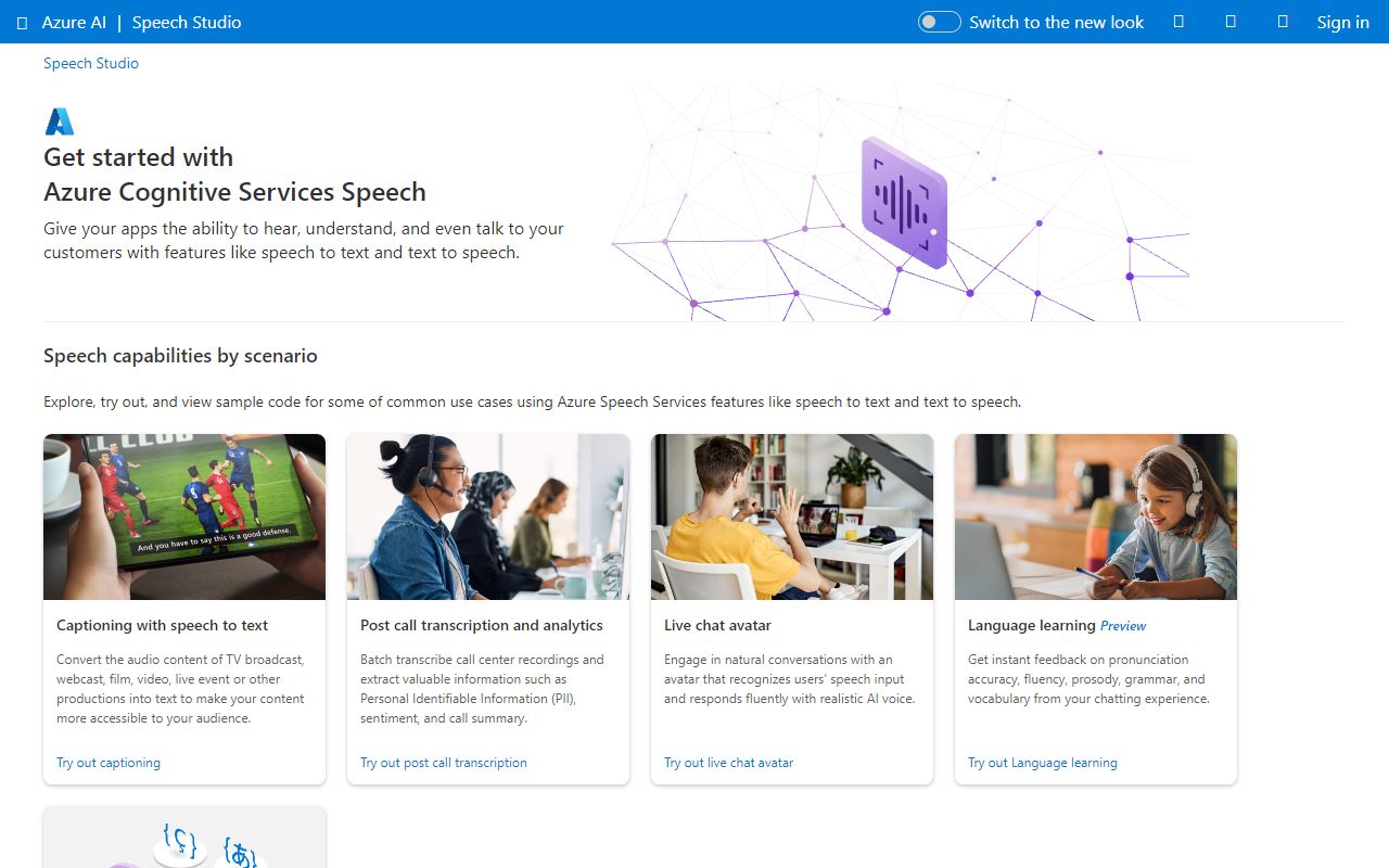 Azure Text to Speech screenshot