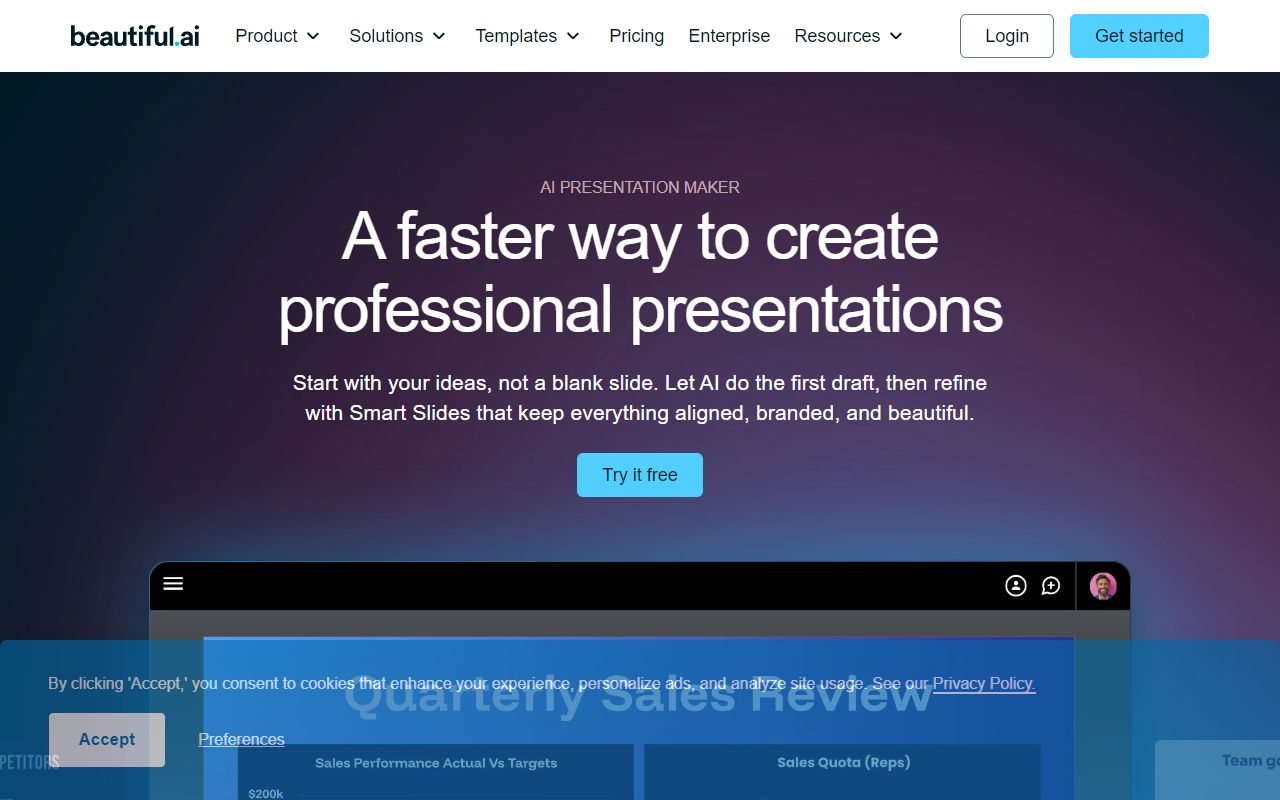 Beautiful.ai screenshot