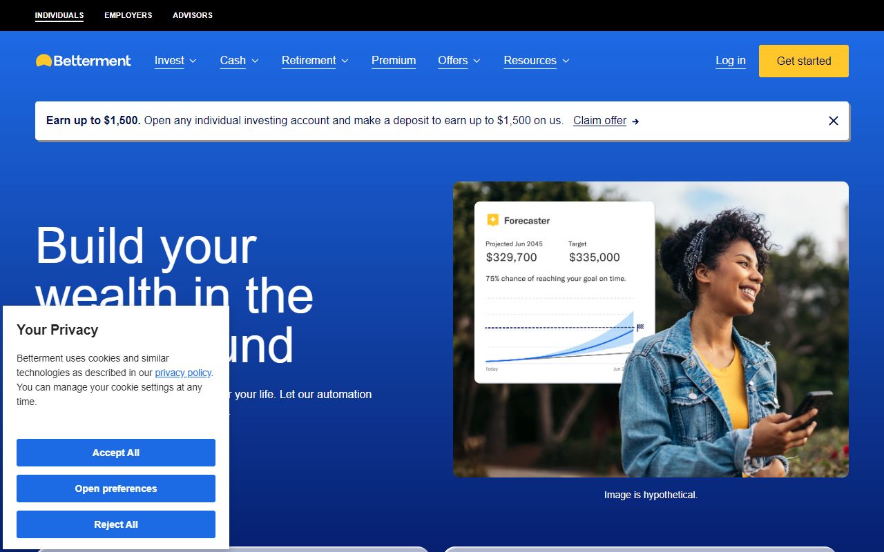 Betterment screenshot