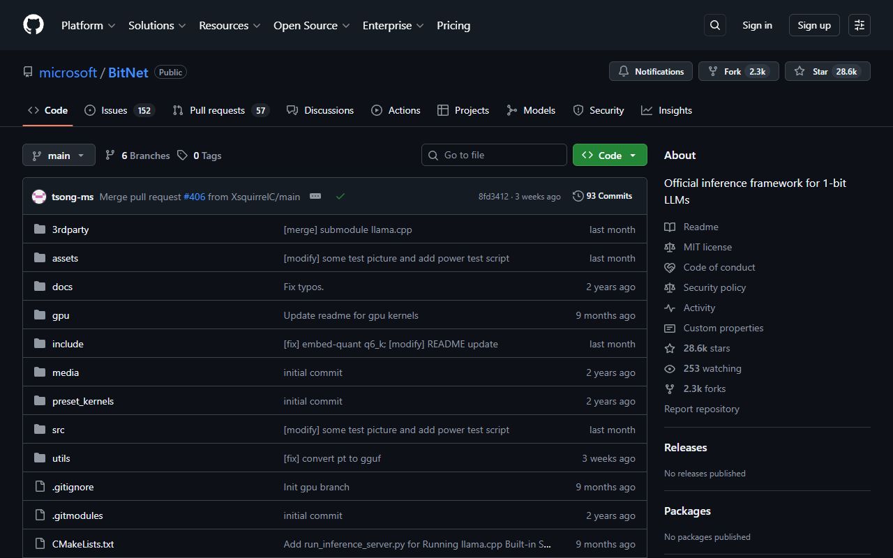 BitNet - website preview