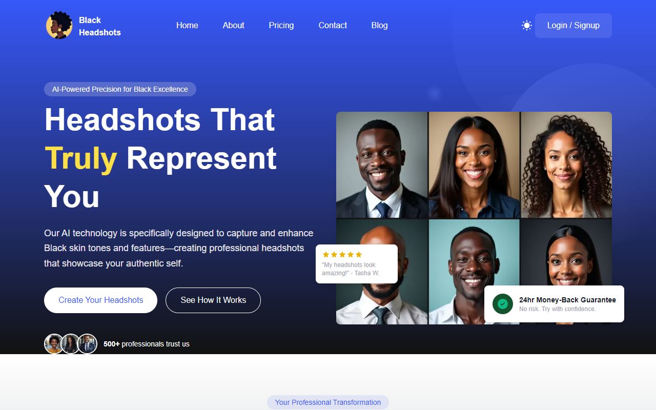 Black Headshots screenshot