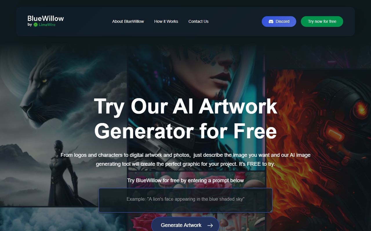 BlueWillow screenshot