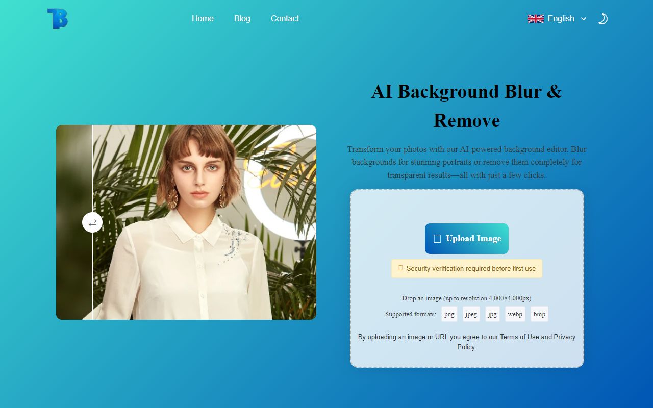 Blurbackground AI screenshot