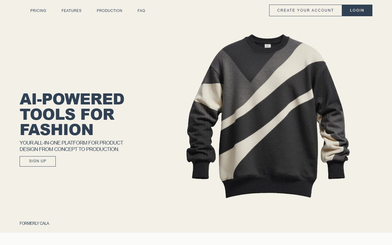 Cala - website preview