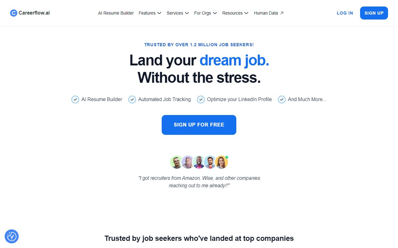 Careerflow screenshot