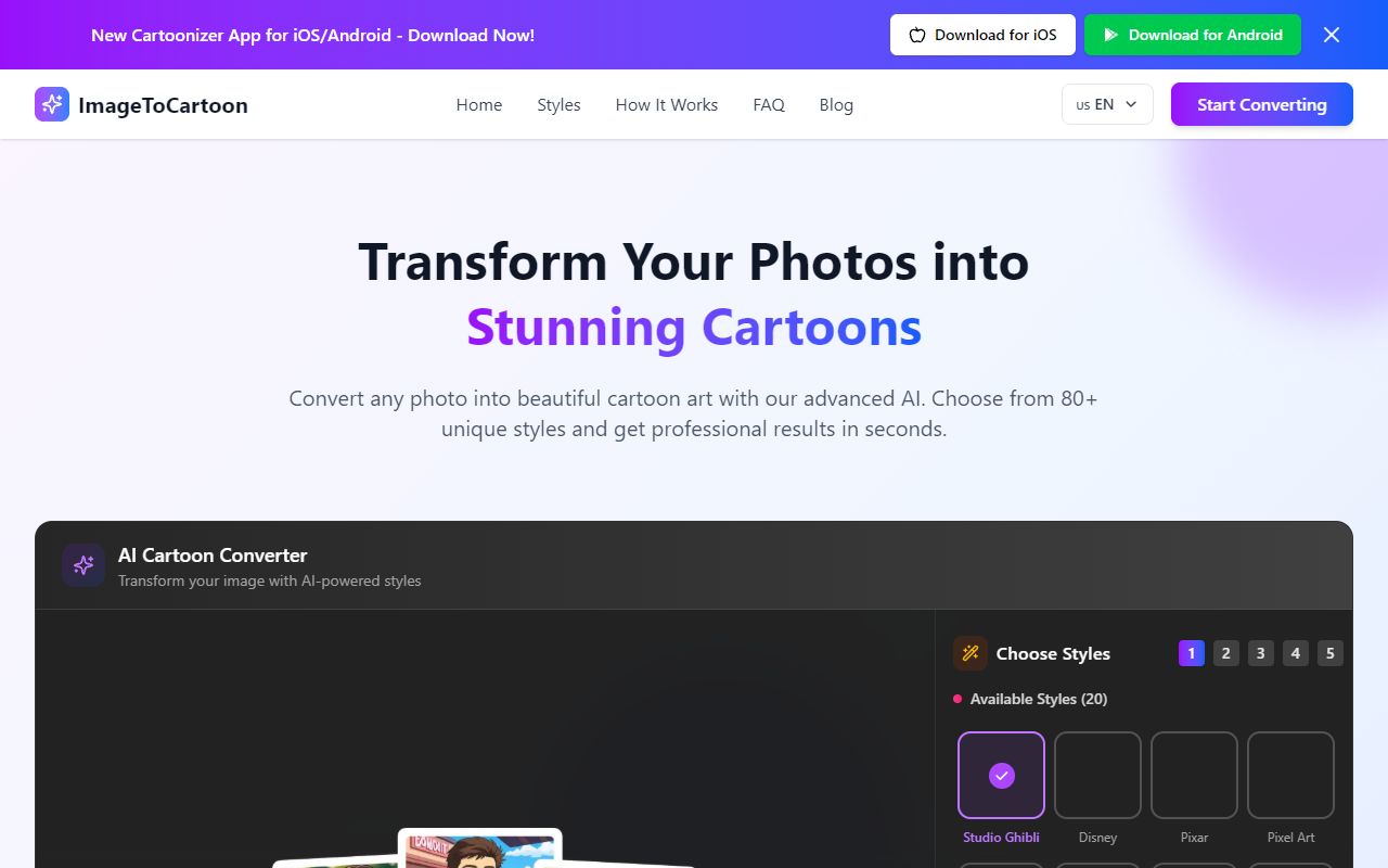 Cartoonize screenshot