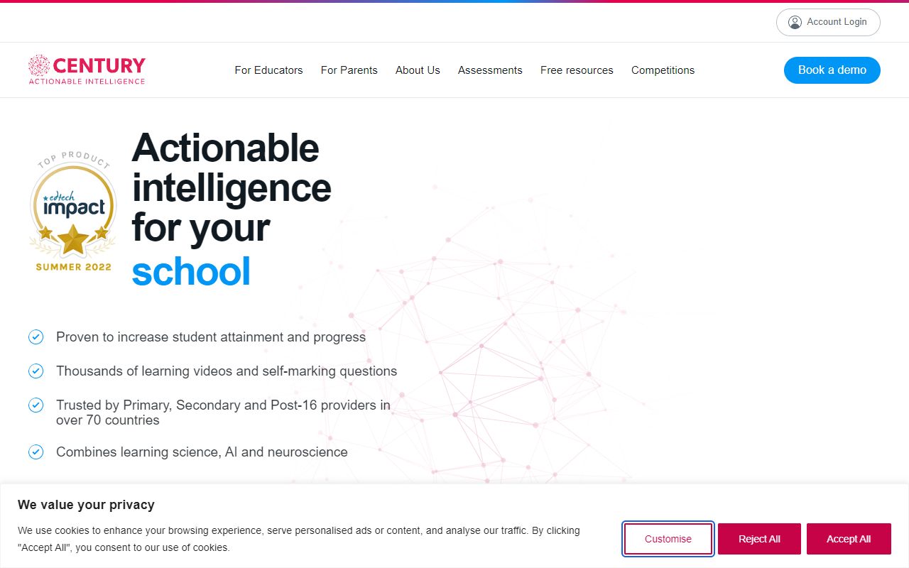 Century Tech - website preview