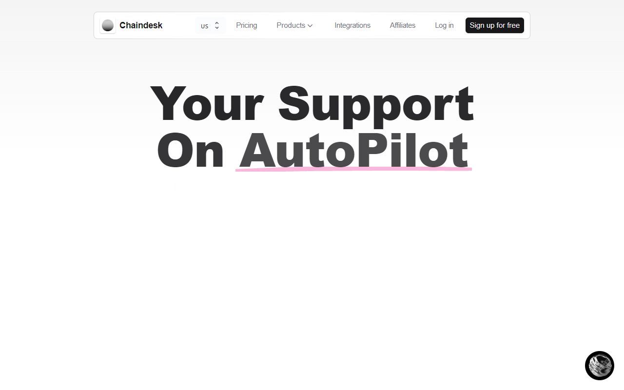 Chaindesk screenshot