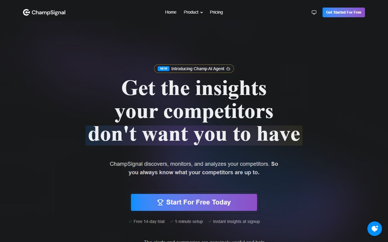 ChampSignal screenshot