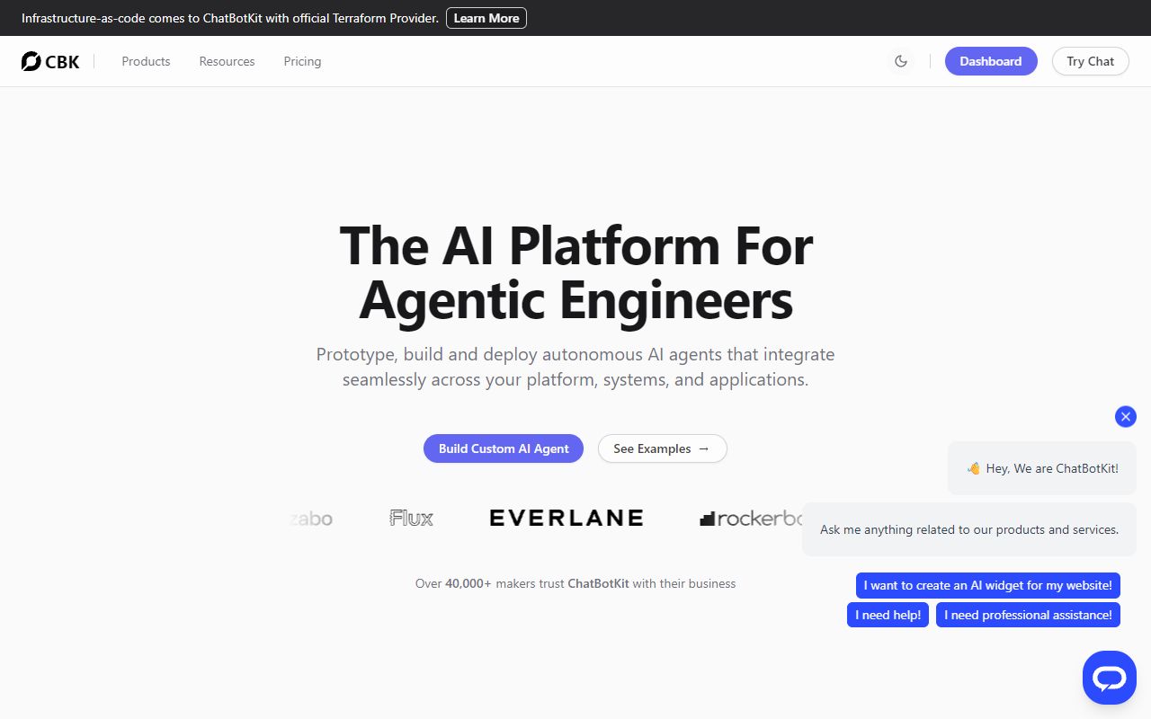 Chatbotkit screenshot