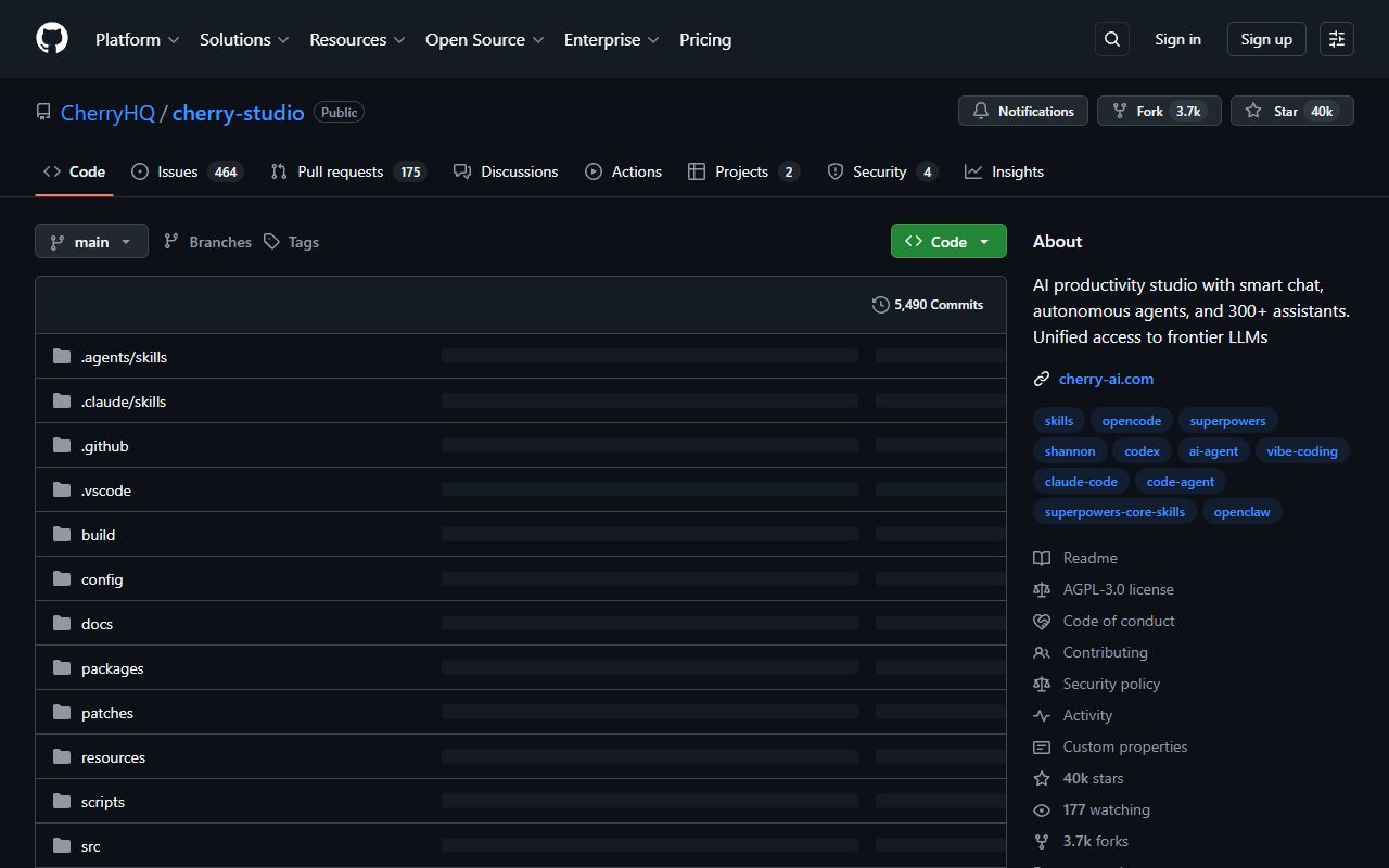 Cherry Studio screenshot