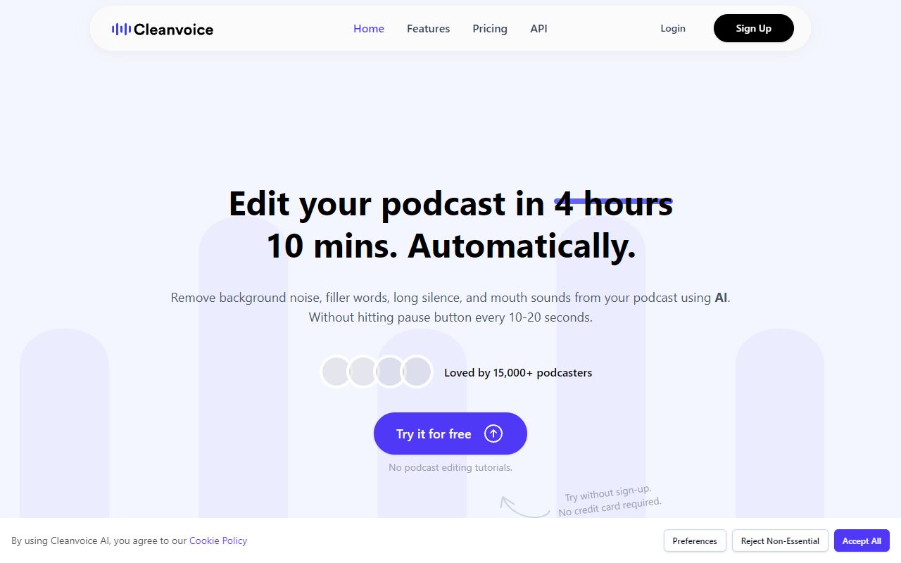 Cleanvoice AI screenshot