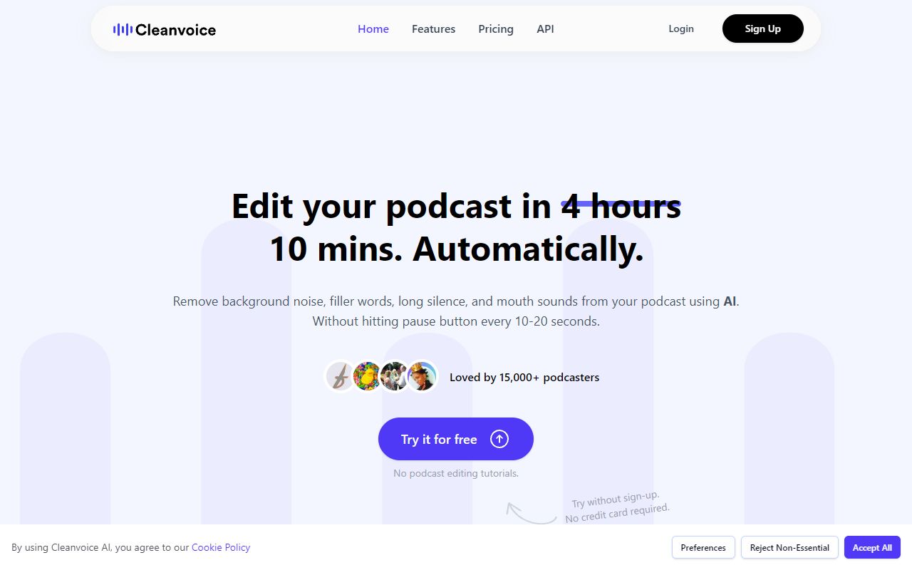 Cleanvoice screenshot