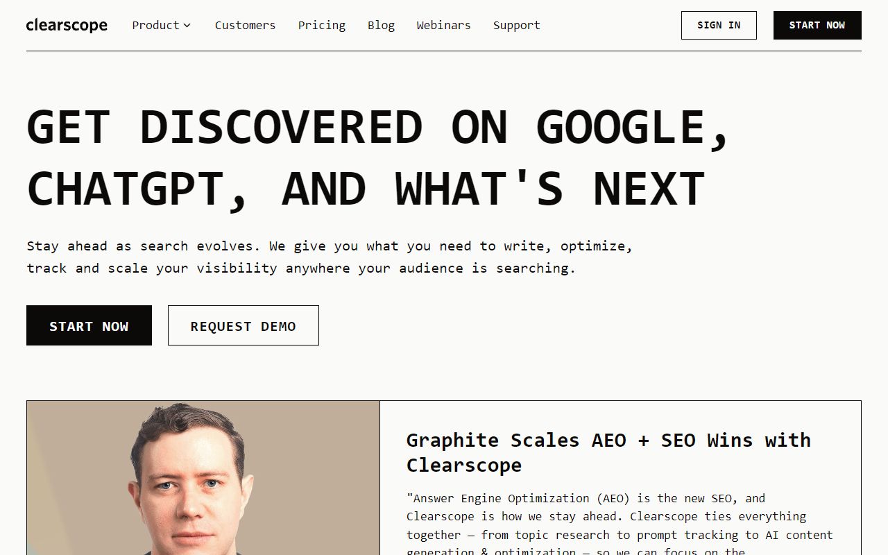 Clearscope screenshot
