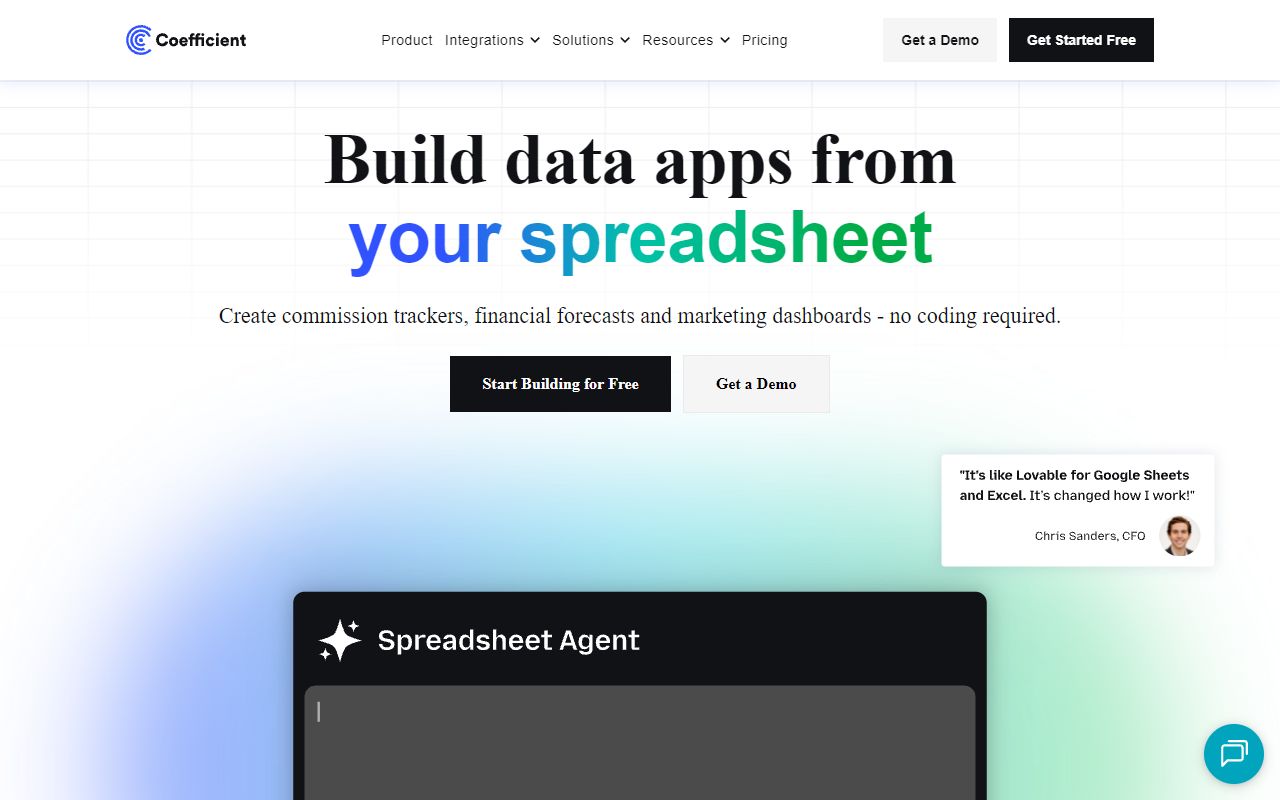 Coefficient - website preview