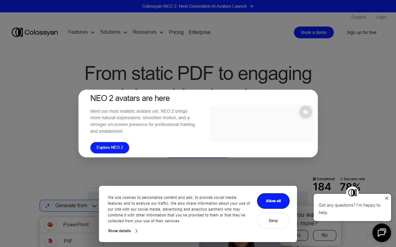 Colossyan - website preview