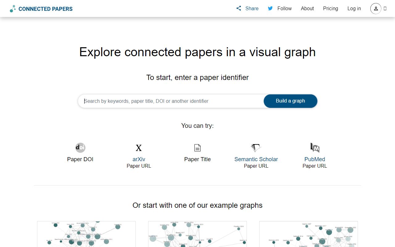 Connected Papers screenshot