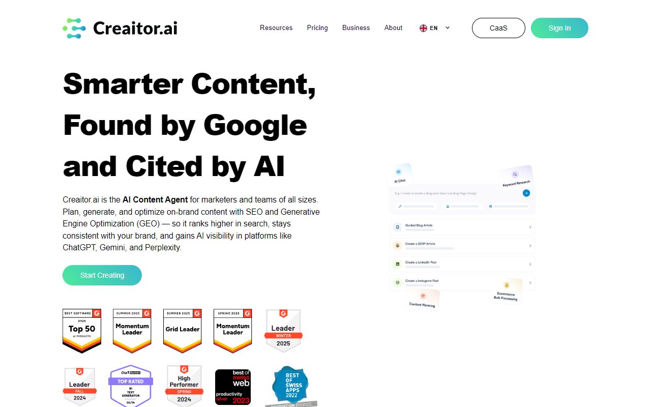 Creator AI screenshot