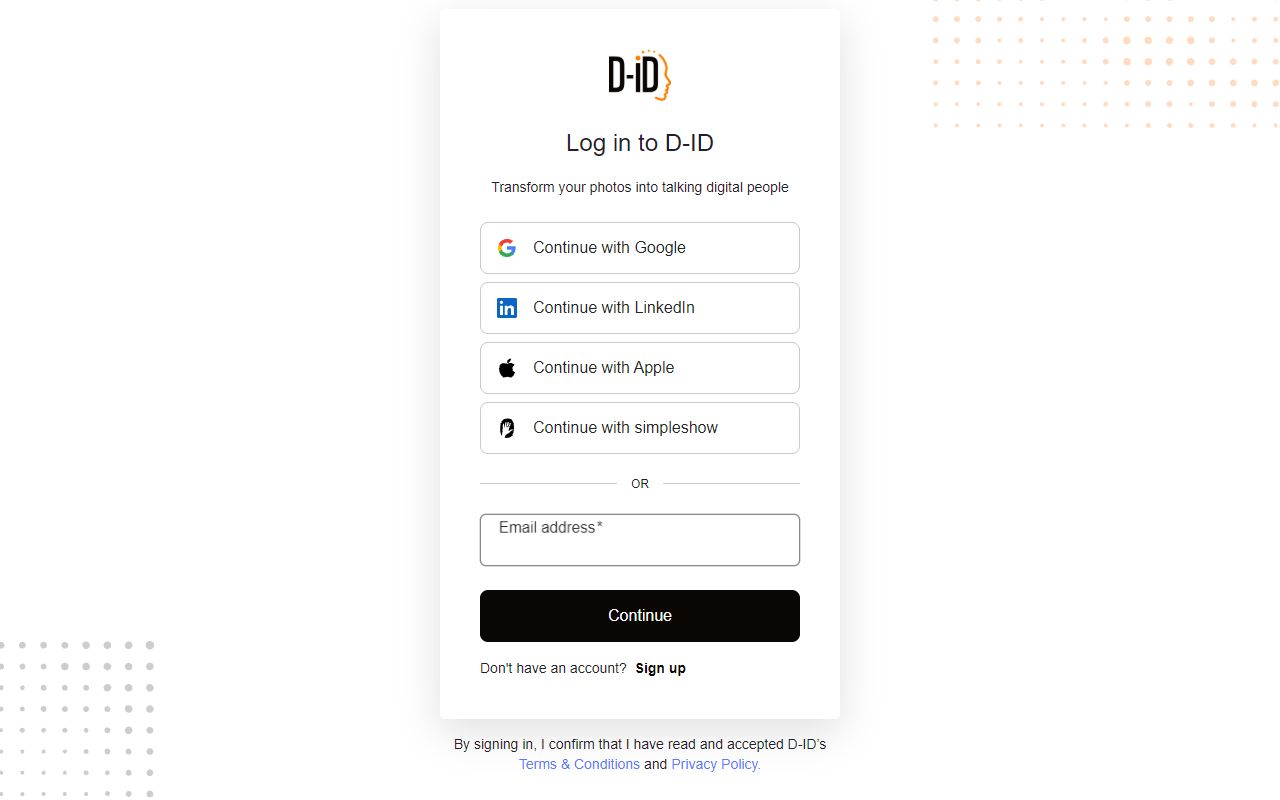 D-ID screenshot