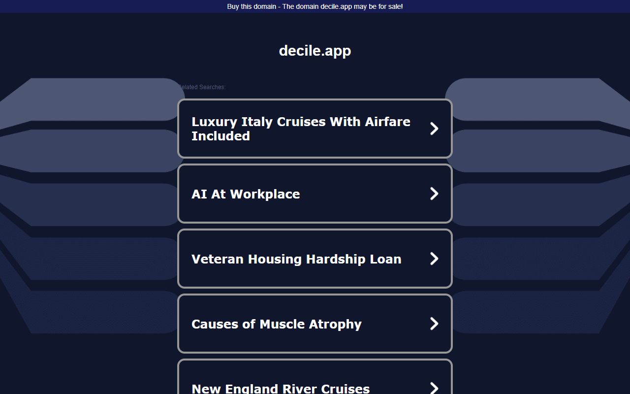 Decile - website preview