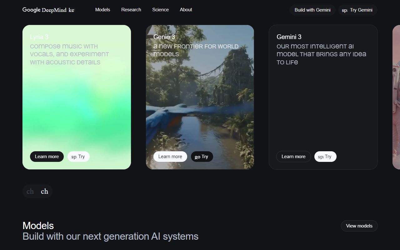 DeepMind - website preview