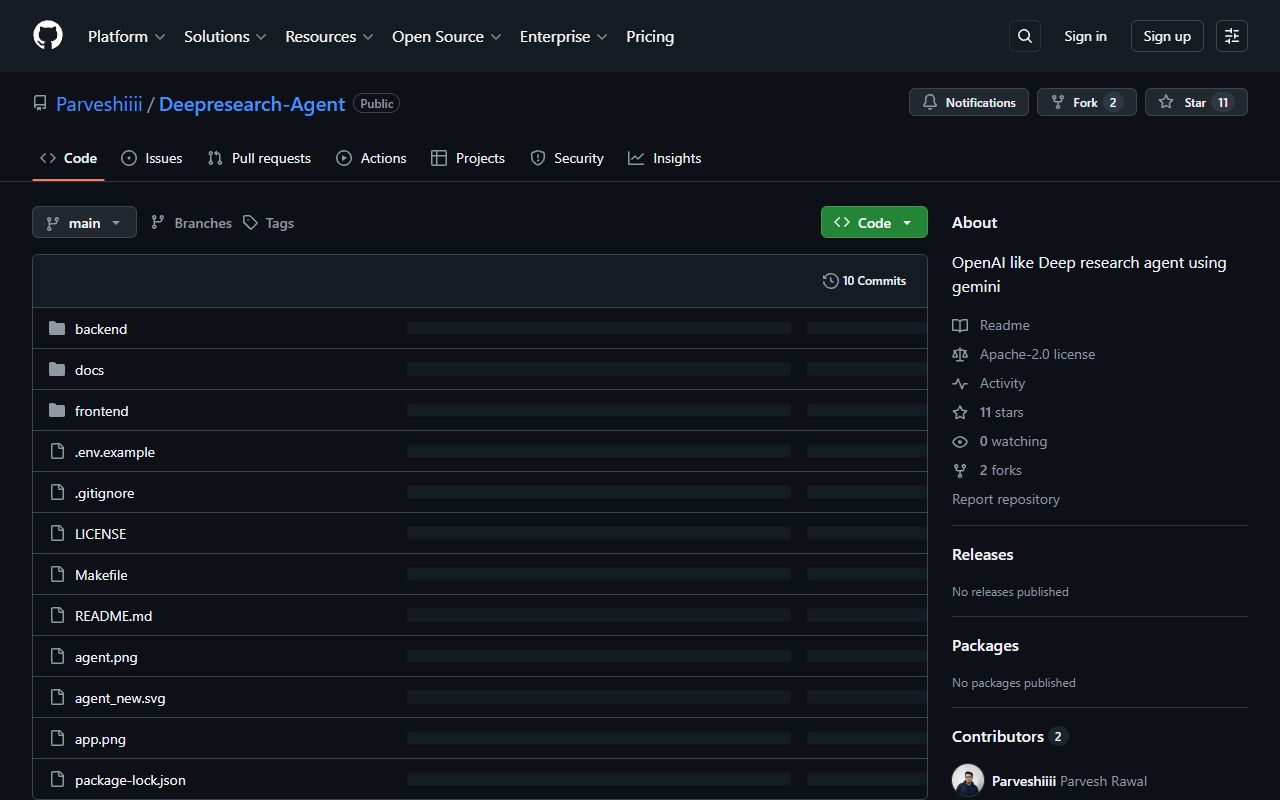 DeepResearch-Agent screenshot