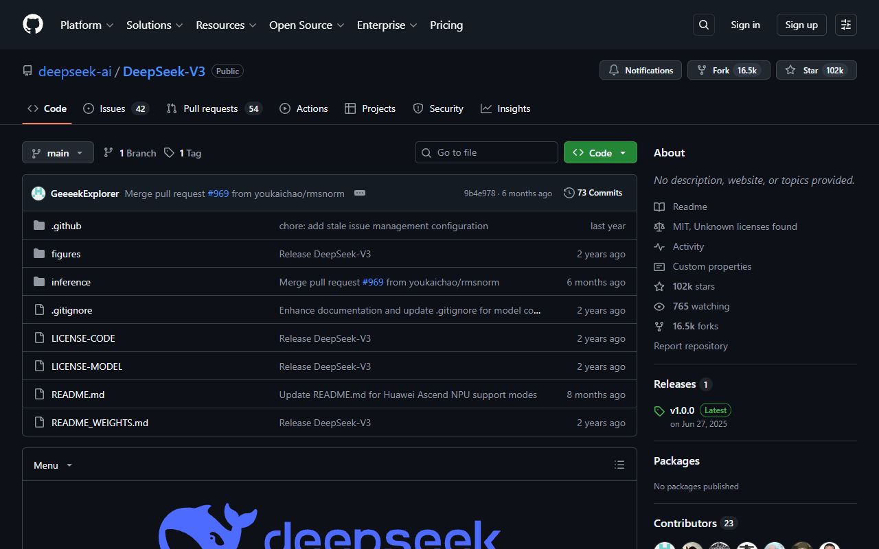 DeepSeek-V3 screenshot