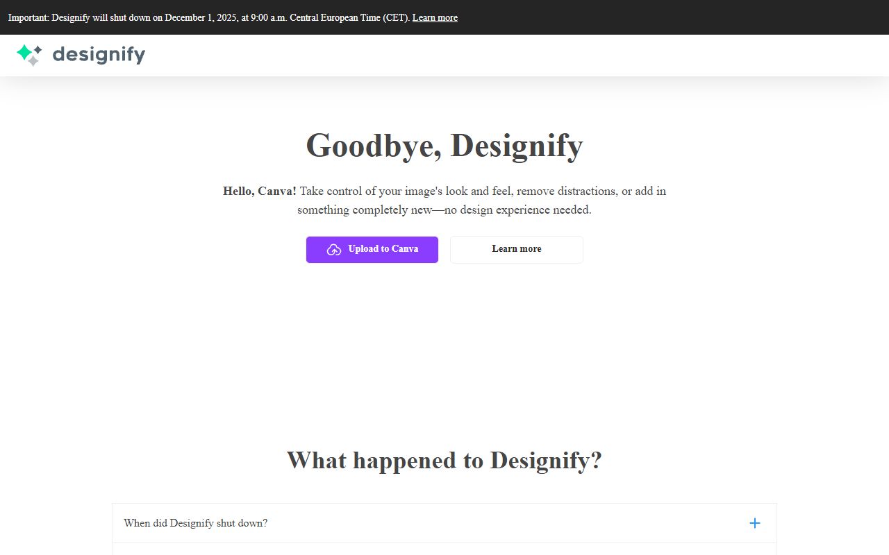 Designify - website preview