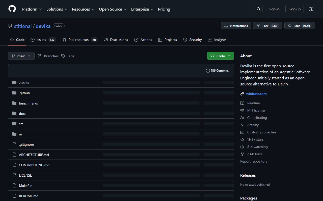 Devika - website preview