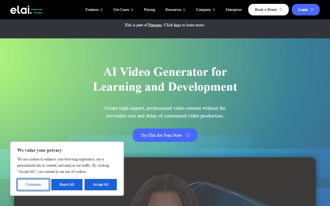 Elai.io - website preview
