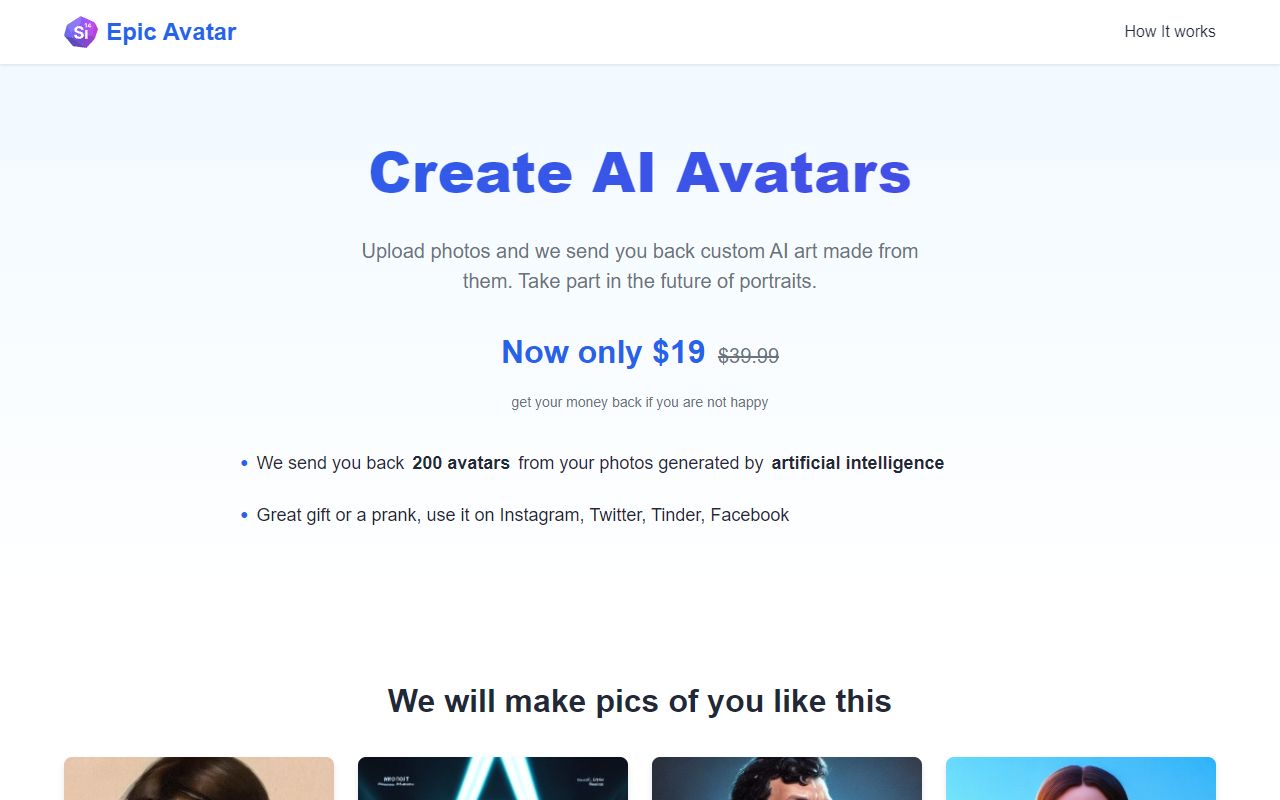 EpicAvatar screenshot