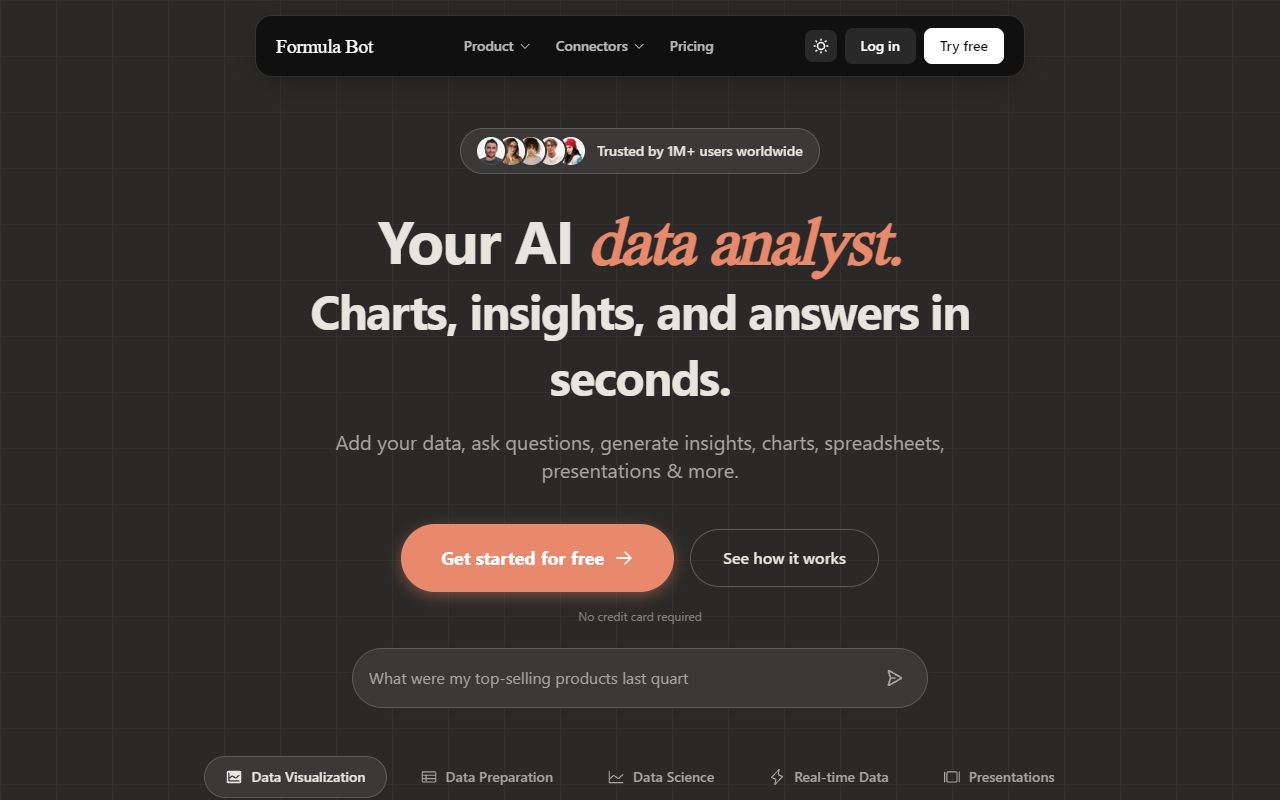 Excelformulabot screenshot