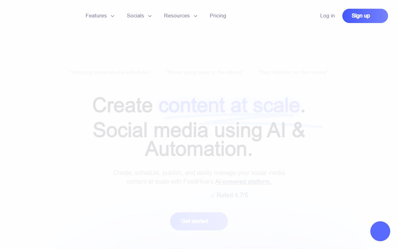 FeedHive - website preview
